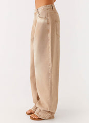 Khalil Baggy Jeans - Tan