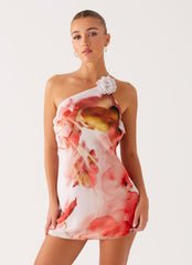Kia Mini Dress - Peach Rose