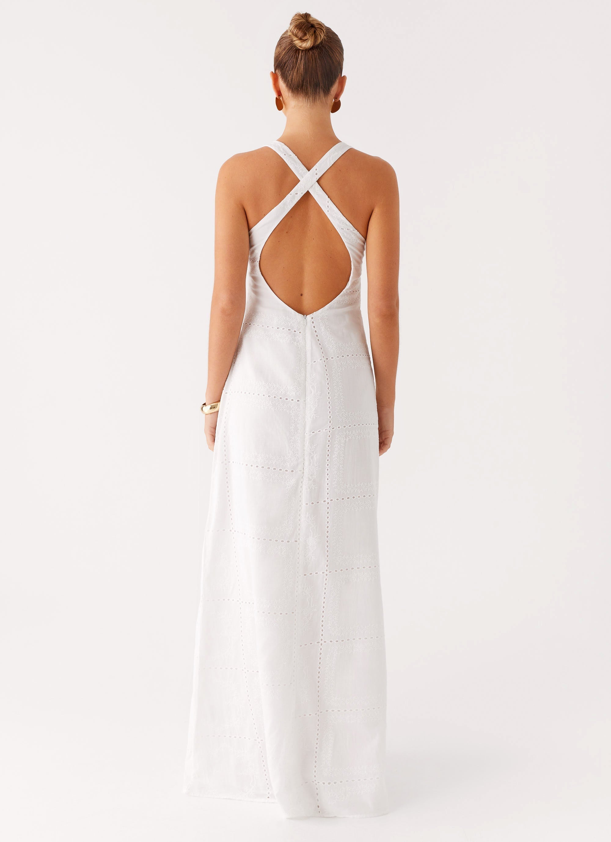 Kiana Halter Maxi Dress - White