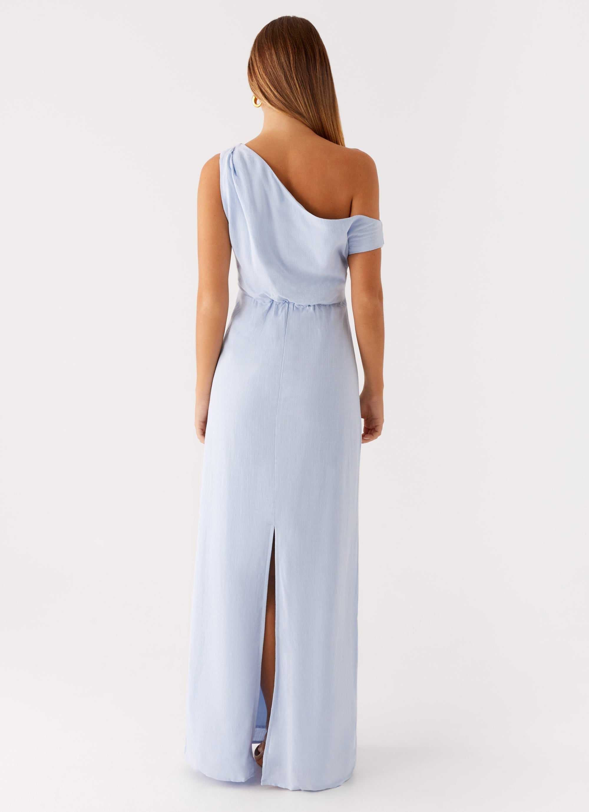 Lady Love Linen Maxi Dress - Blue
