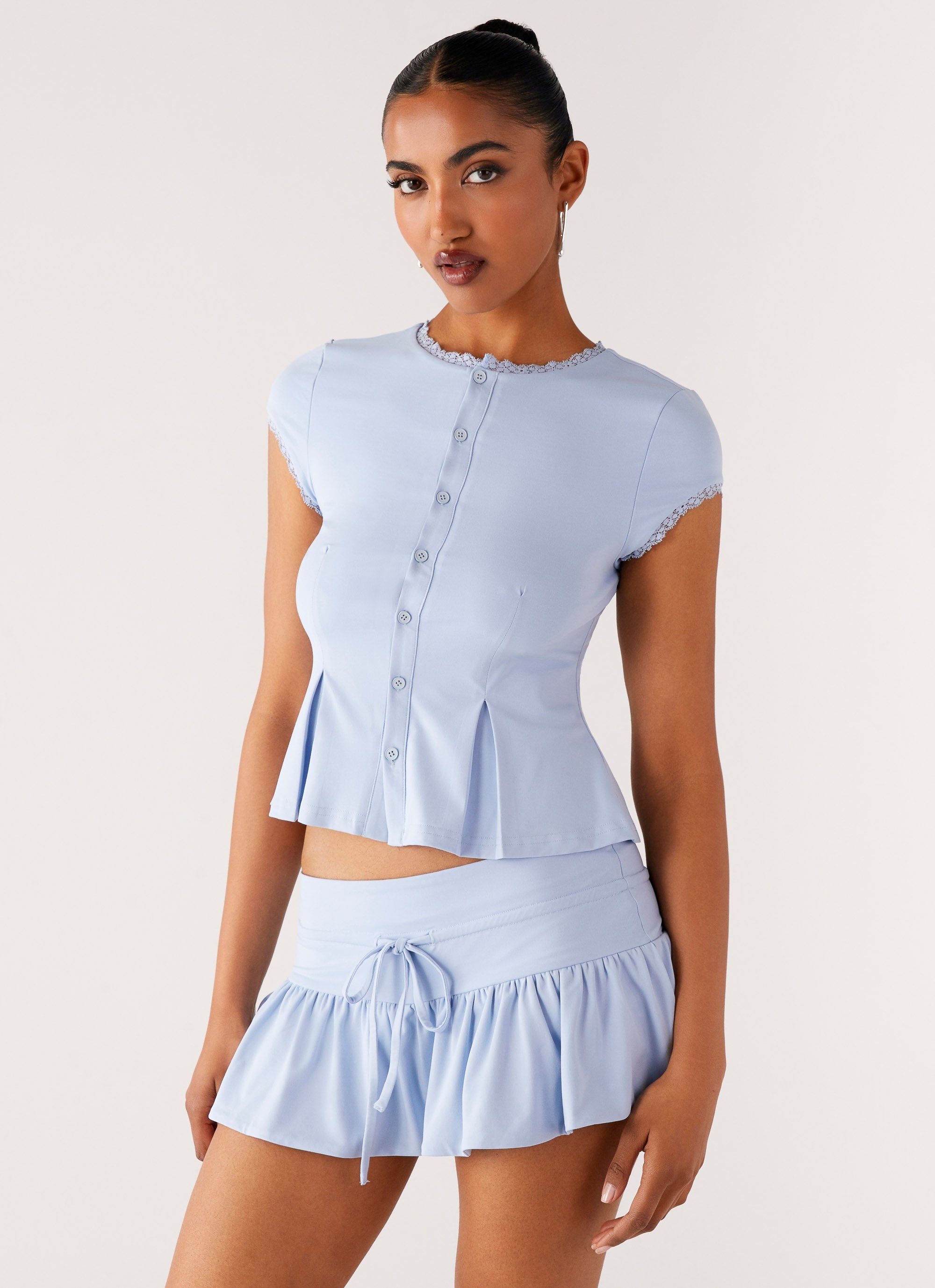 Landon Mini Skort - Blue