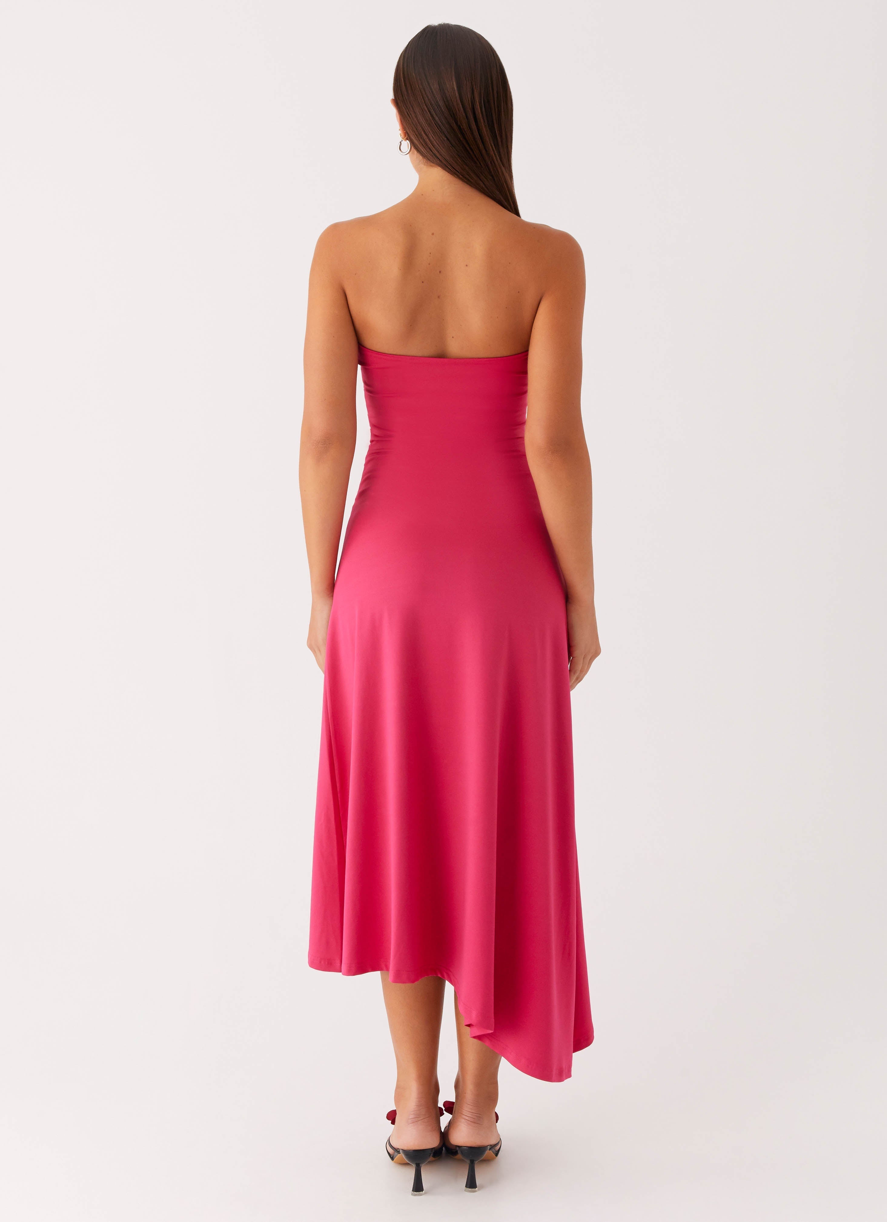 Laoise Midi Dress - Hot Pink
