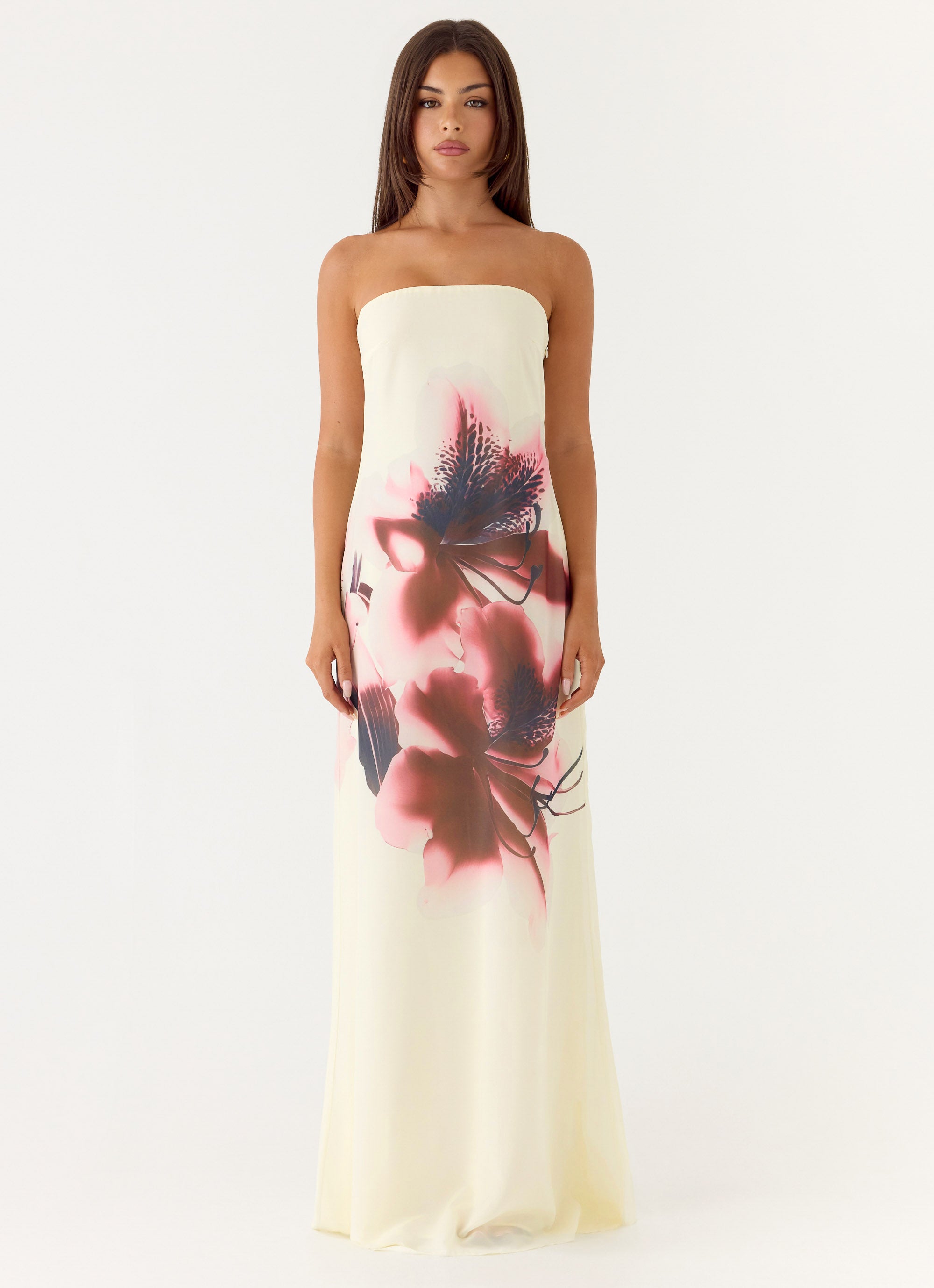Lariettea Strapless Maxi Dress - Velvet Bloom