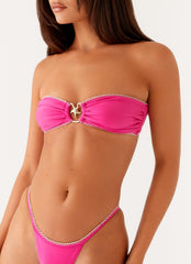 Laurel Bikini Top - Fuchsia