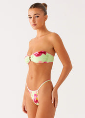 Laurel Bikini Top - Green Tropical
