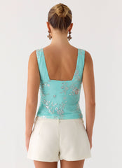 Leone Top - Aqua