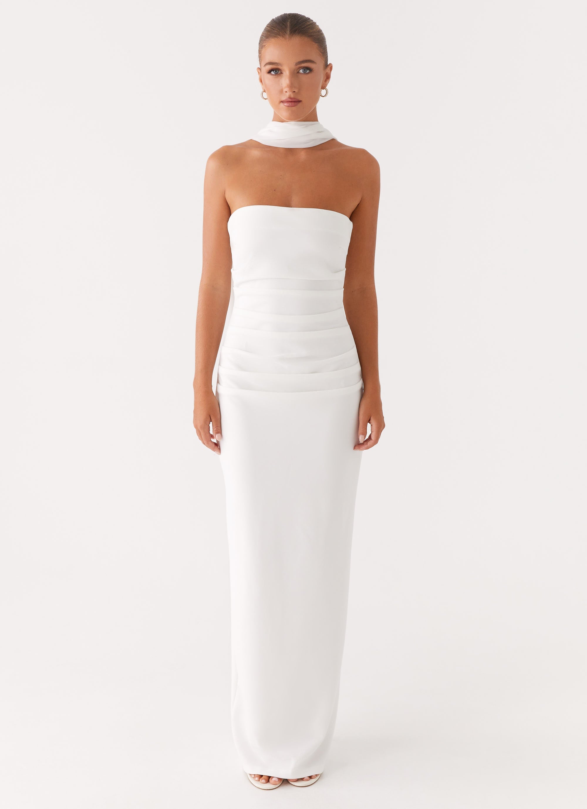 Libra Maxi Dress - White