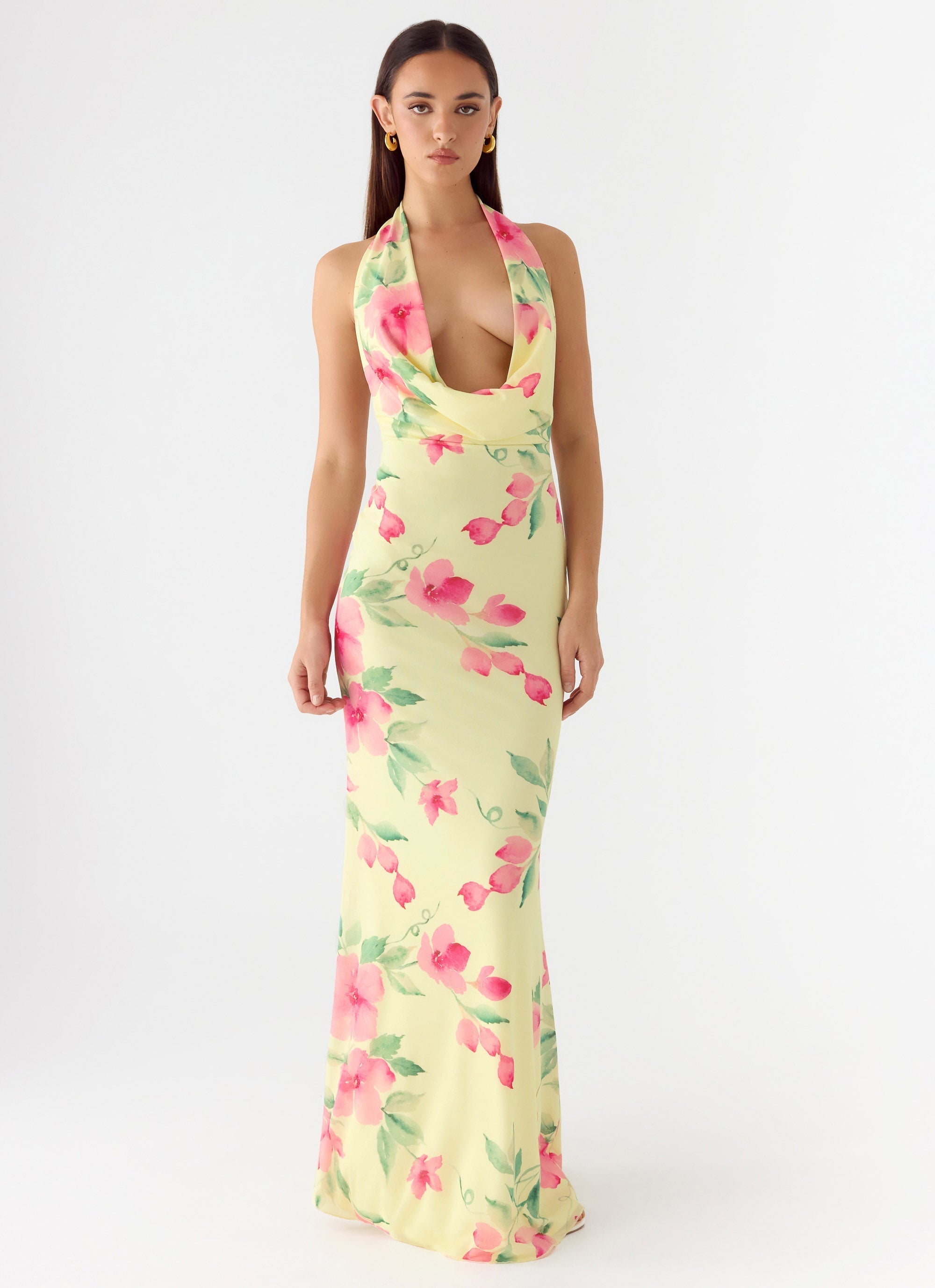 Like You Better Maxi Dress - Lemon Soleil