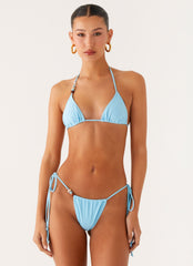 Liona Bead Bikini Bottoms - Turquoise