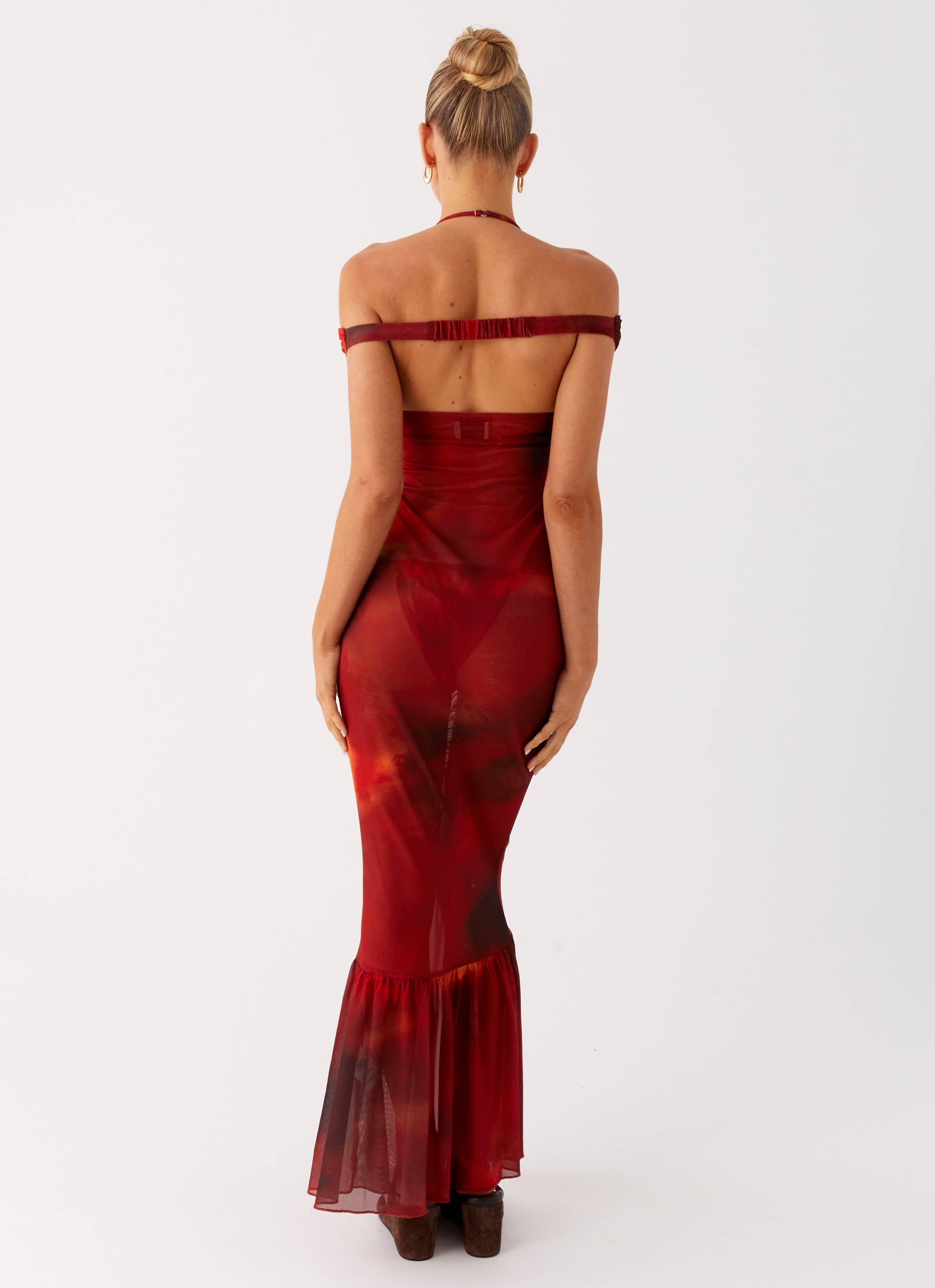 Love Me Not Maxi Dress - Scarlet Blur