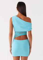 Love Motion Mini Dress - Aqua Blue