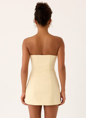Luna Rosa Mini Dress - Baby Yellow