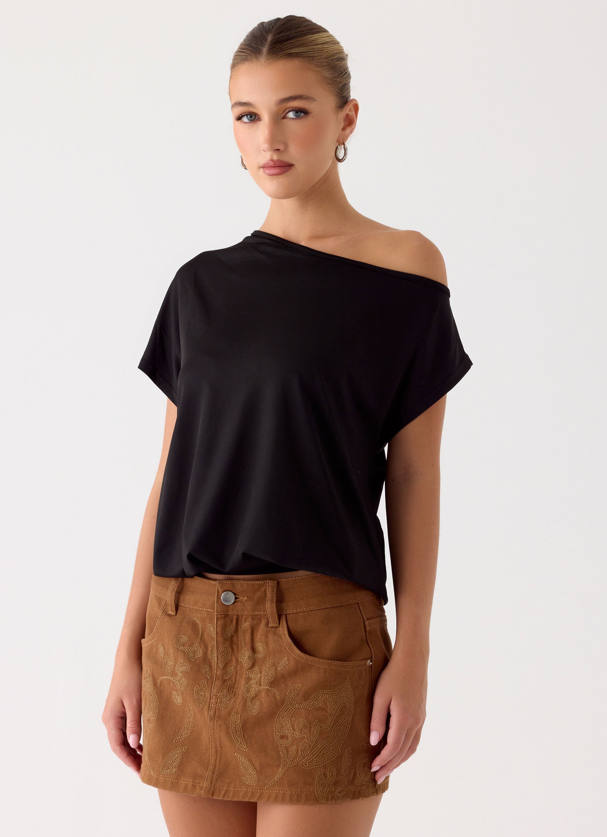 Maeve Mini Skirt - Tan