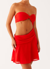 Marbella Mini Dress - Red