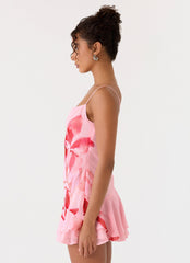 Marisolana Mini Dress - Pink Petal