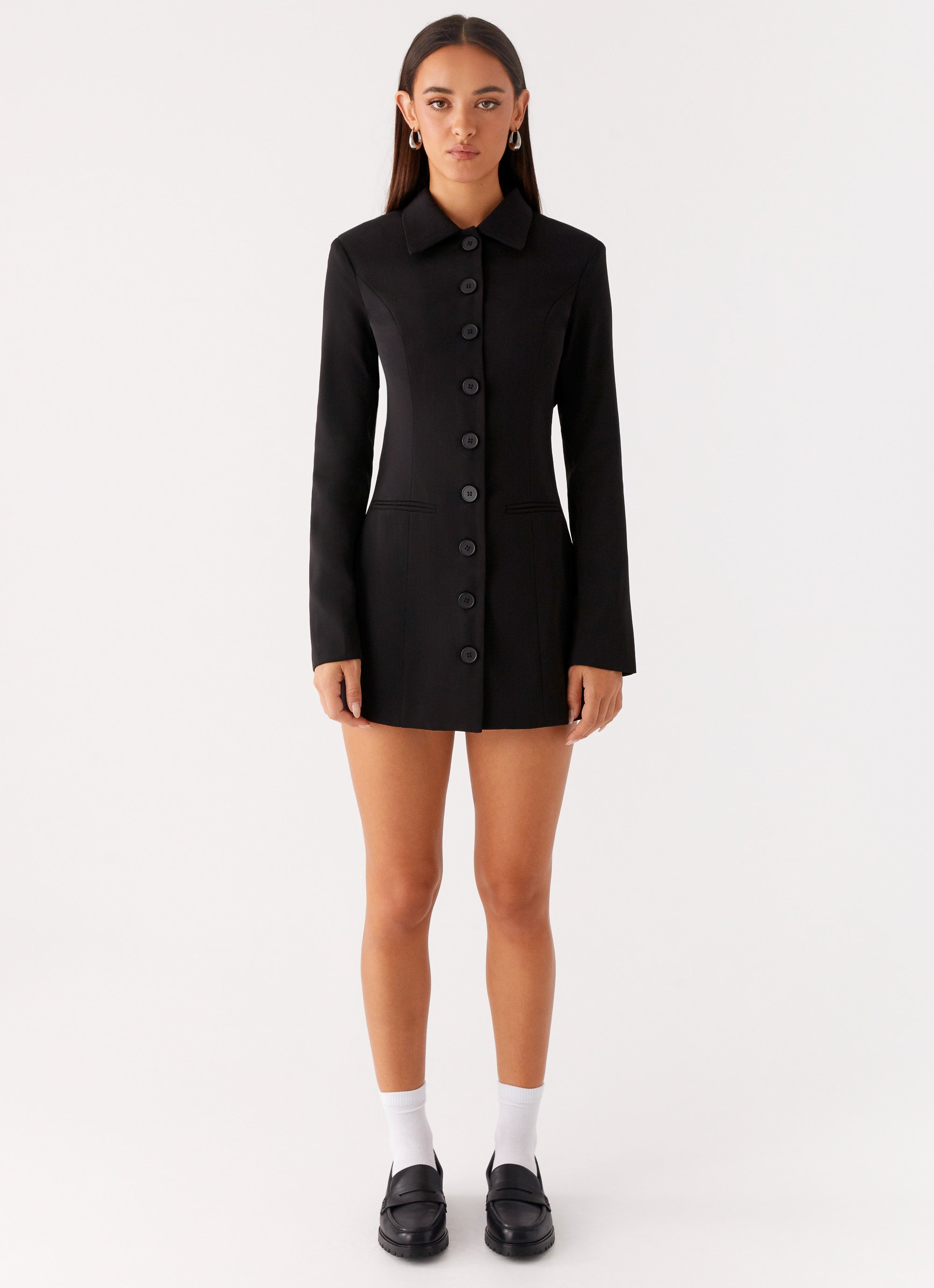 Memphis Blazer Mini Dress - Black