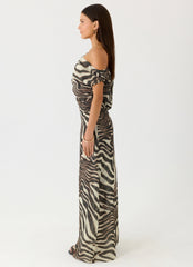 Mernas Maxi Dress - Zebra