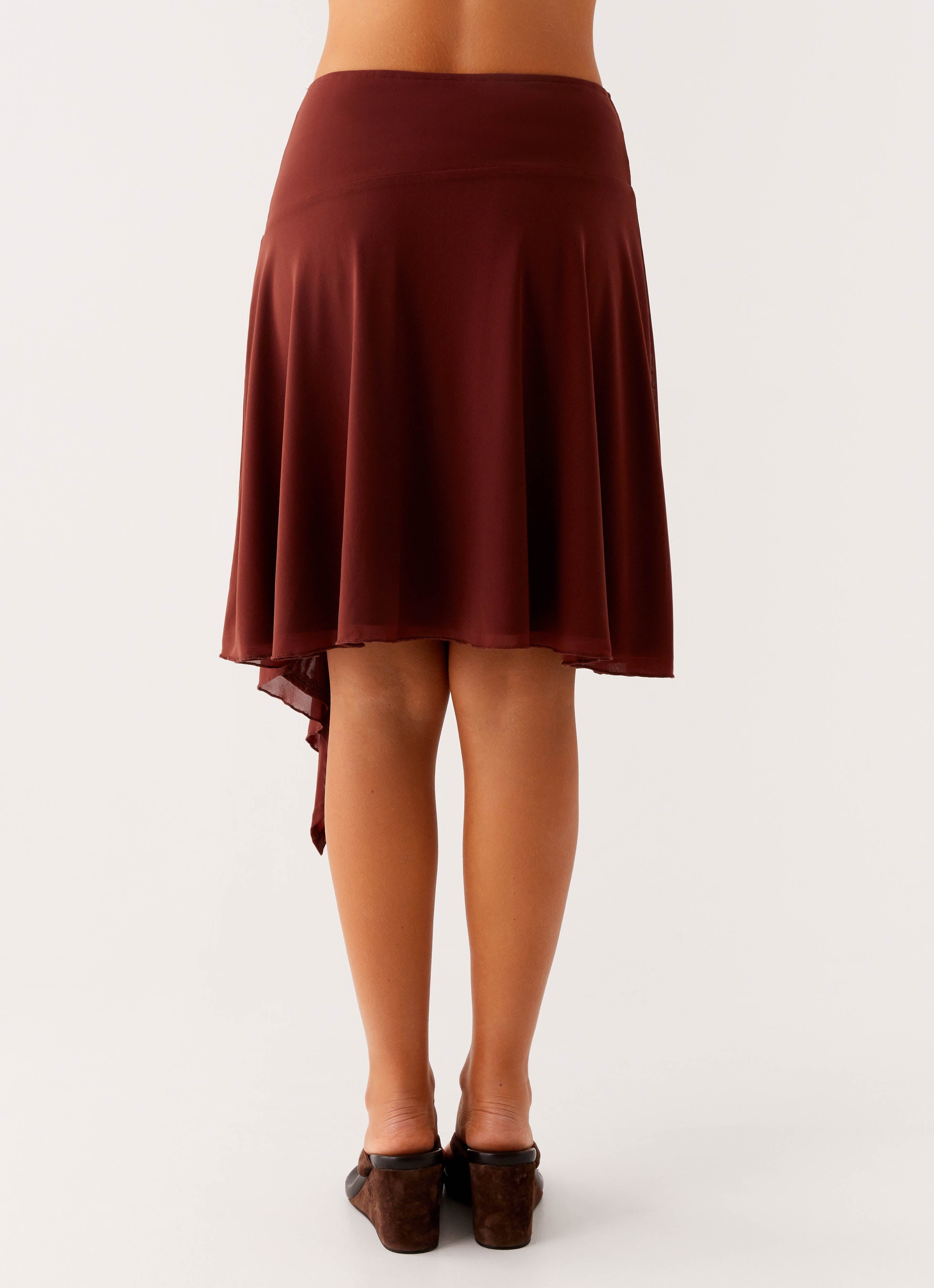 Mirage Midi Skirt - Chocolate
