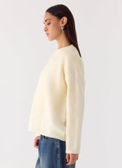 Miyuki Knit Sweater - Cream