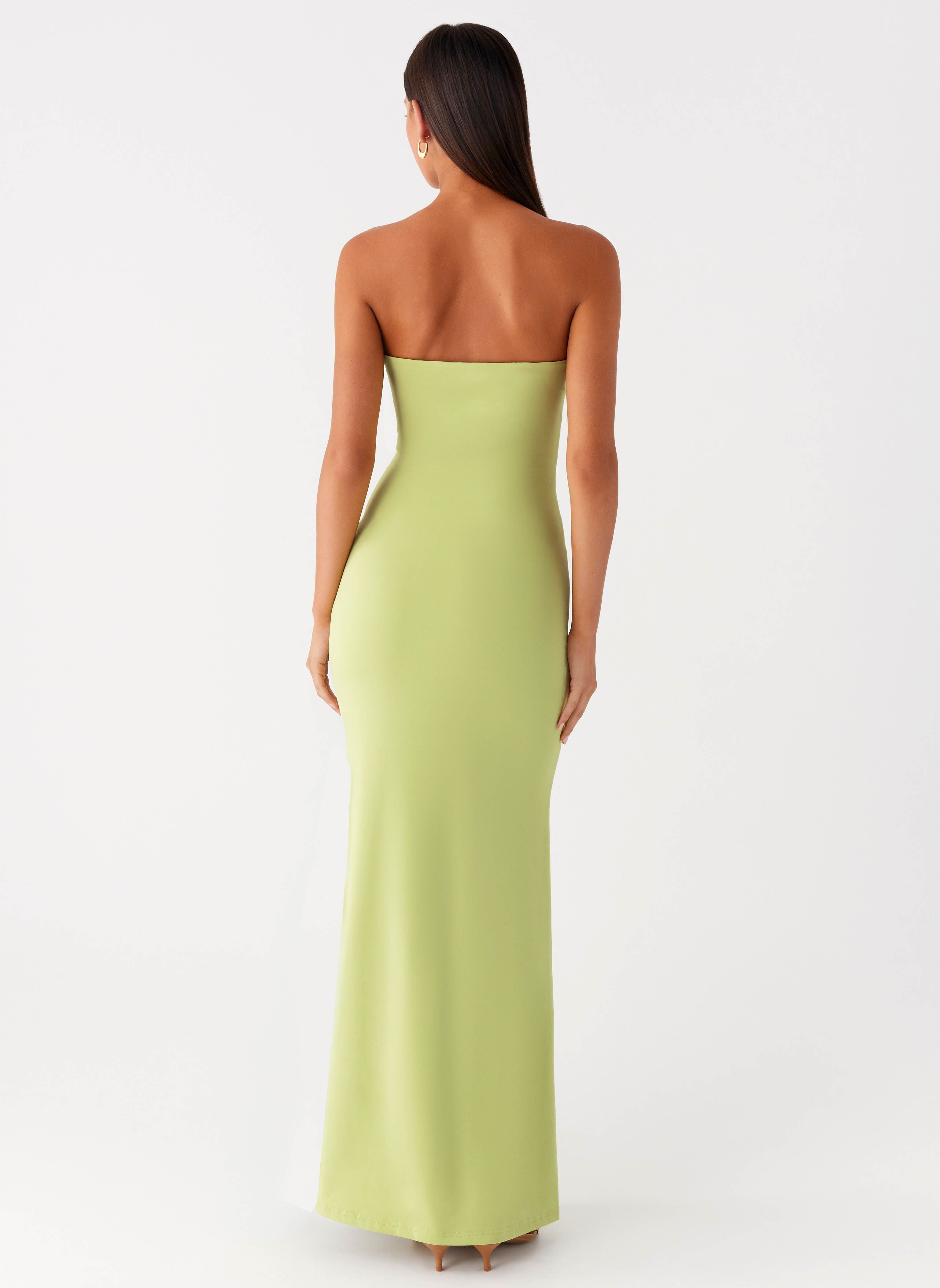 Moara Cut Out Maxi Dress - Lime Green