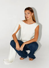 Mojito Cowl Top - Ivory