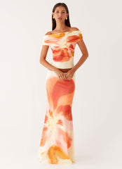 Moka Off Shoulder Top - Mimosa Blossom