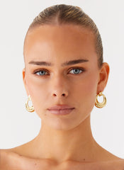 Movement Earrings - Gold
