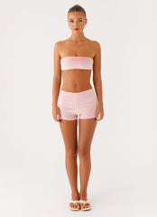 Natalina Bandeau Swim Top - Pink