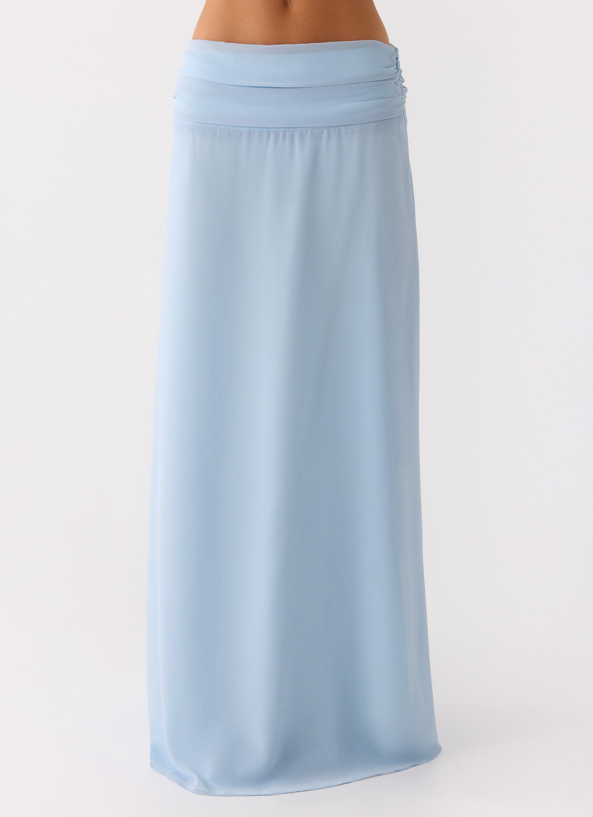 Natalya Maxi Skirt - Pale Blue