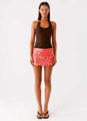 Nera Halter Top - Chocolate
