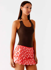 Nera Halter Top - Chocolate