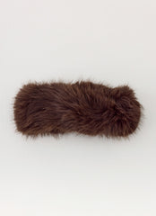 North Pole Faux Fur Headband - Chocolate
