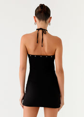 Off The Bass Mini Dress - Black