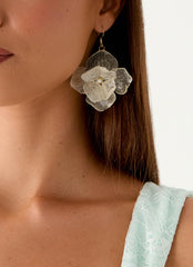 Onda Rosa Earrings - Ivory