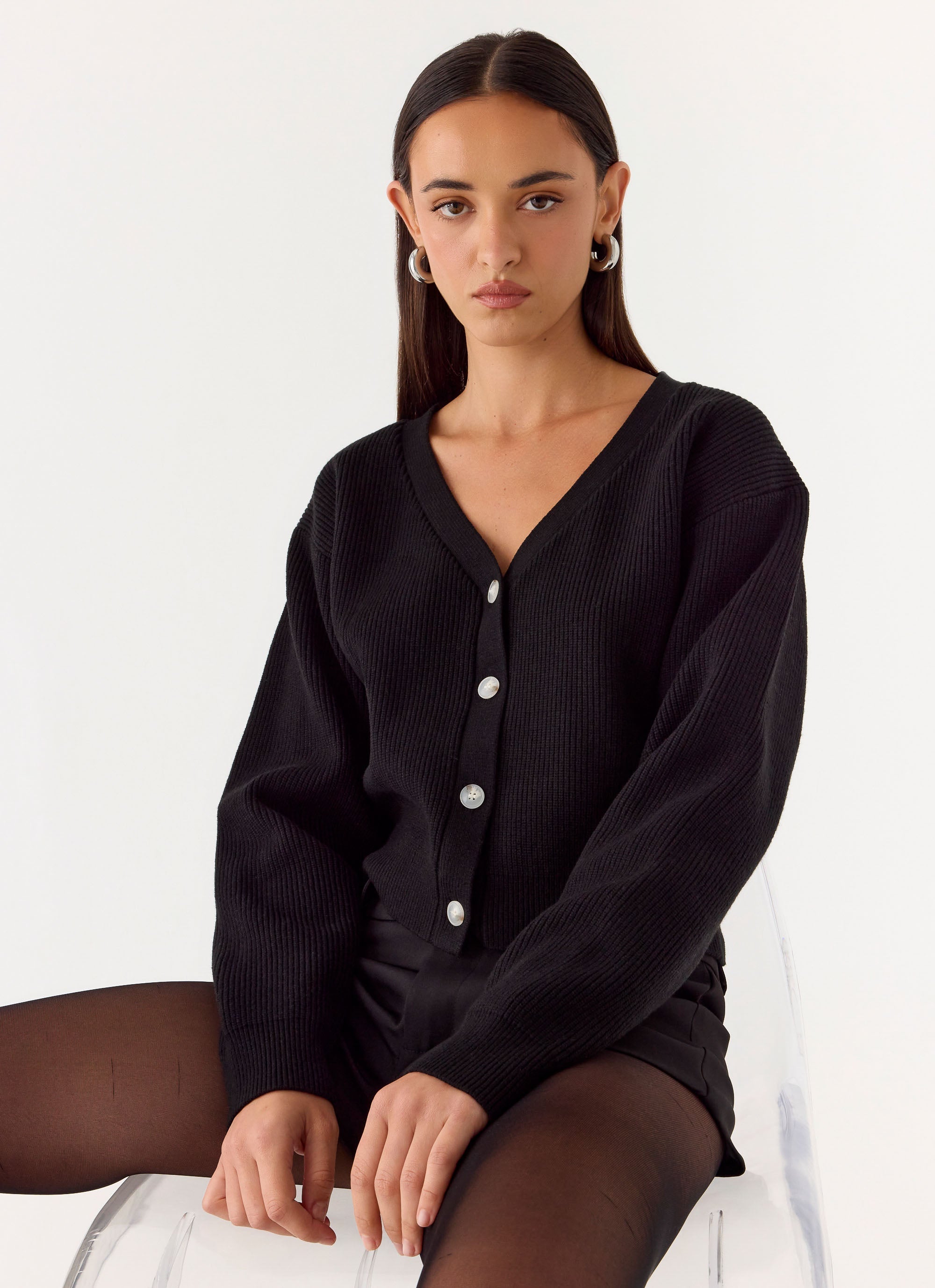 Orla Knit Sweater - Black