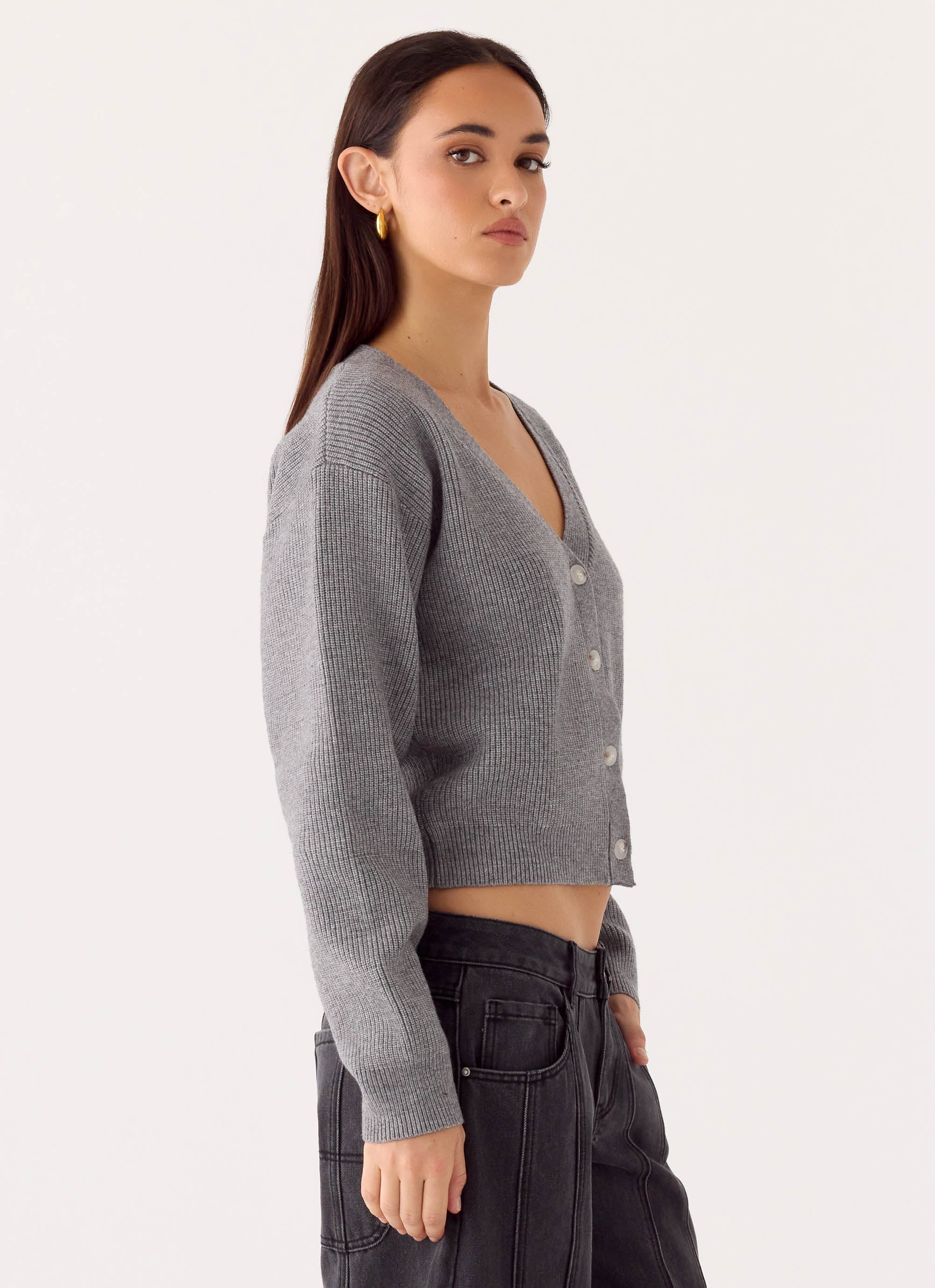 Orla Knit Sweater - Grey