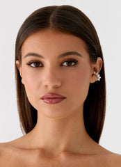 Pearl Drop Ear Cuff - Pearl