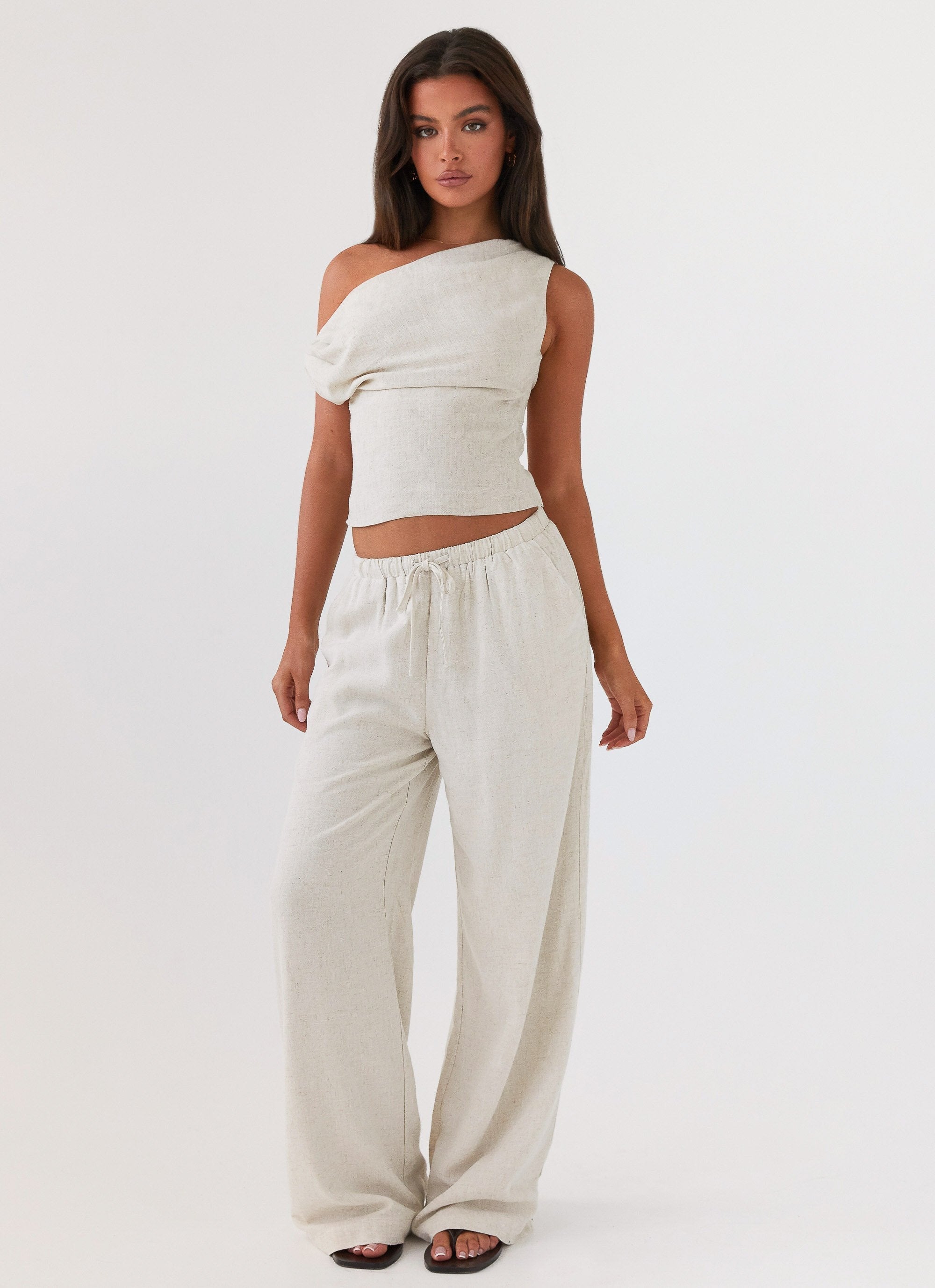 Set Sail Linen Pants - Oat