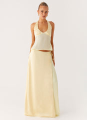Pollie Halter Top - Yellow