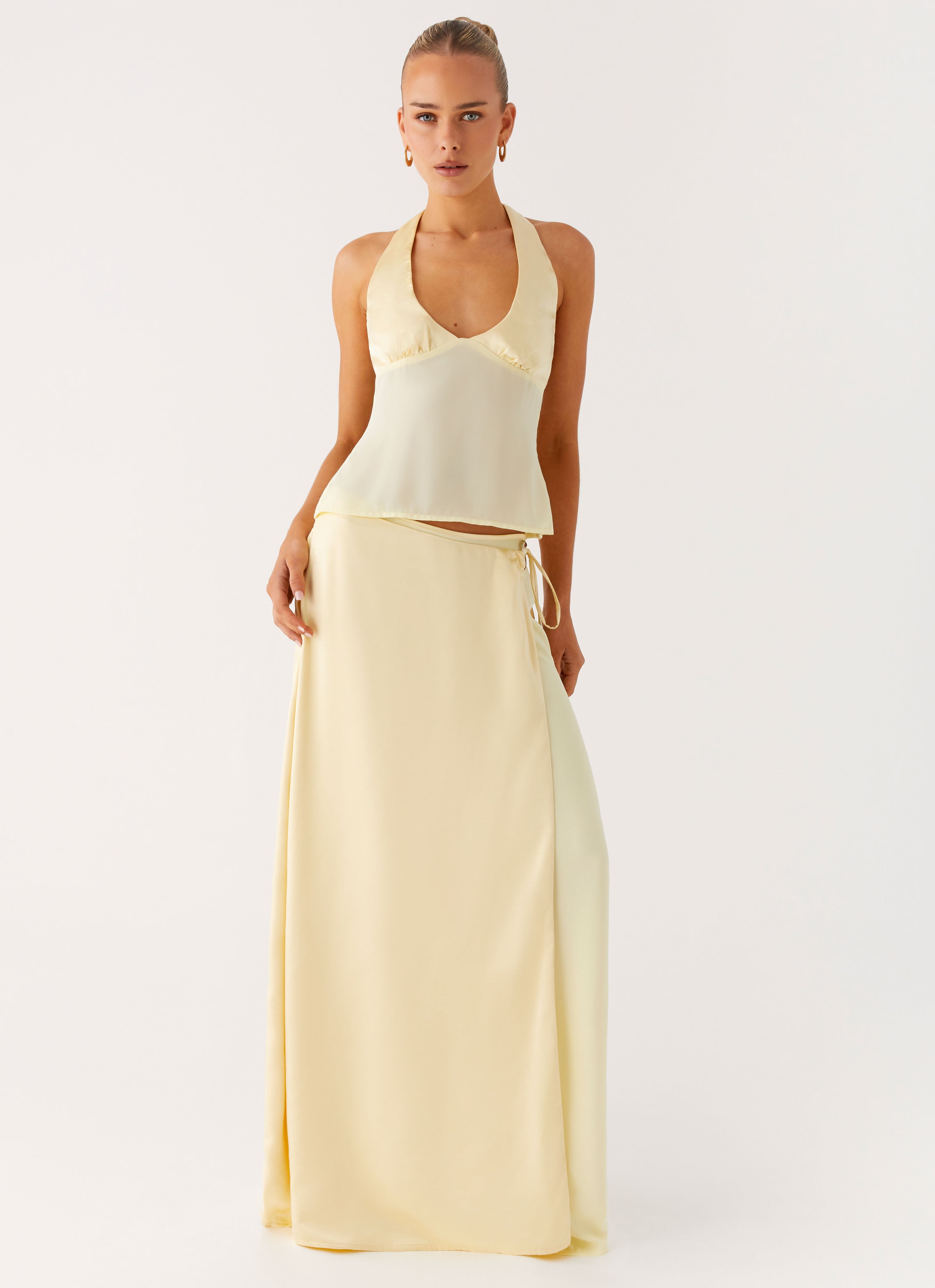 Pollie Maxi Skirt - Yellow