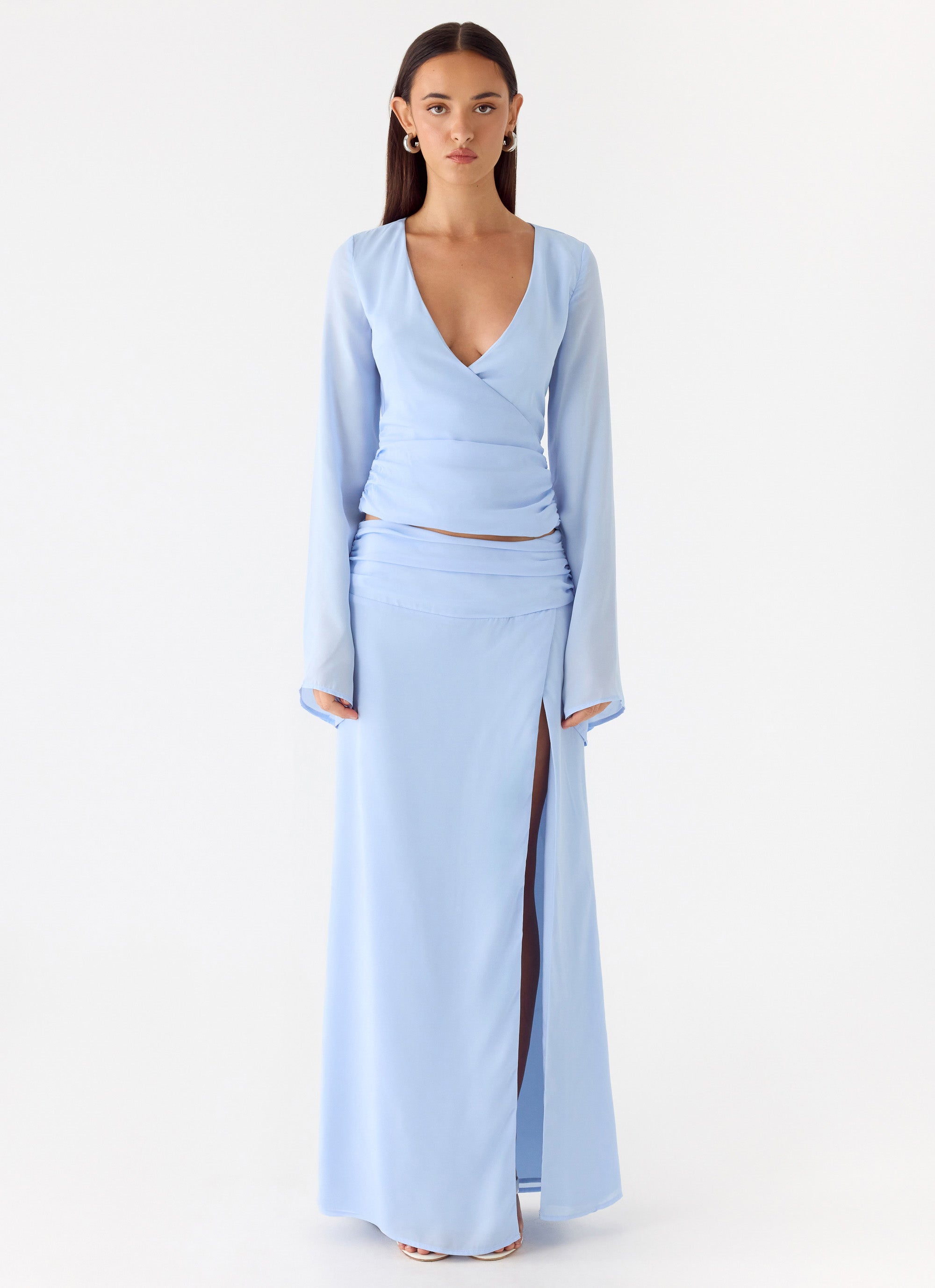 Remee Maxi Skirt - Blue