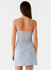 Romy Mini Dress - Grey