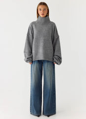 Roux Knit Sweater - Grey