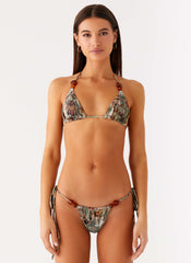 Saga Bead Bikini Bottom - Vintage Blossom