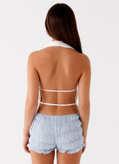 Saige Halter Top - White