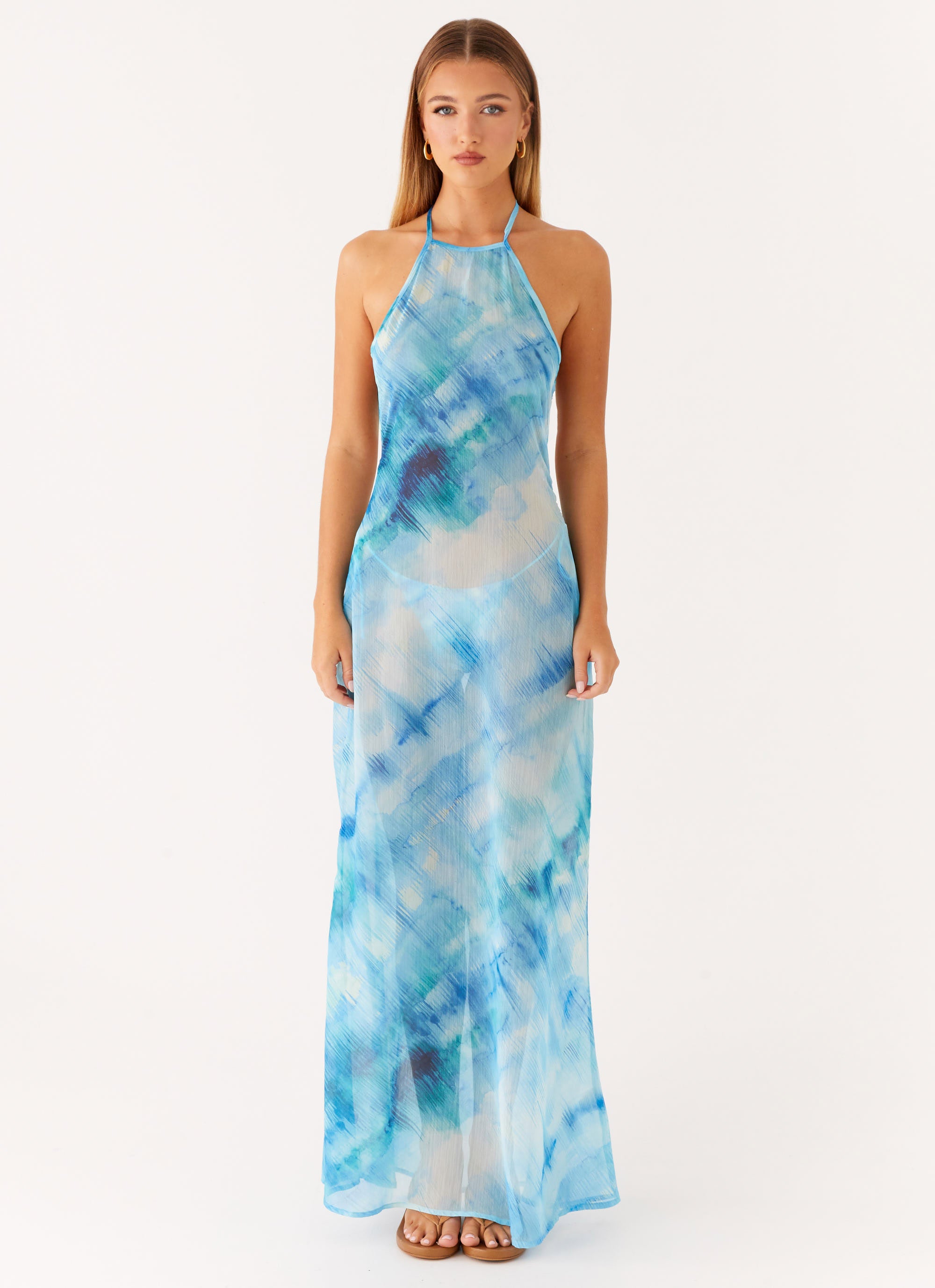Sandra Maxi Dress - Blue Tie Dye