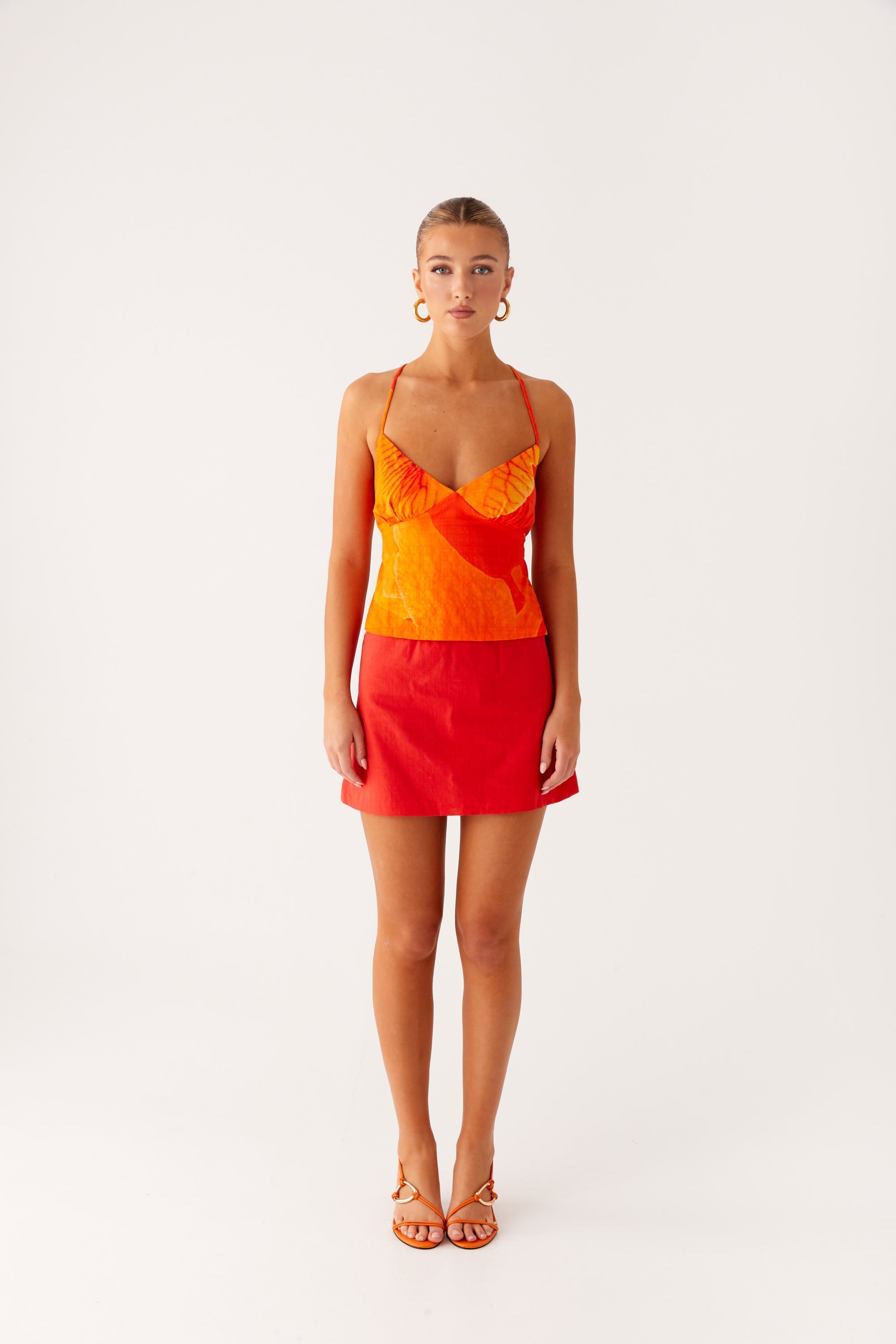Sangria Top - Serene Orange