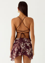 Sangria Top - Chocolate