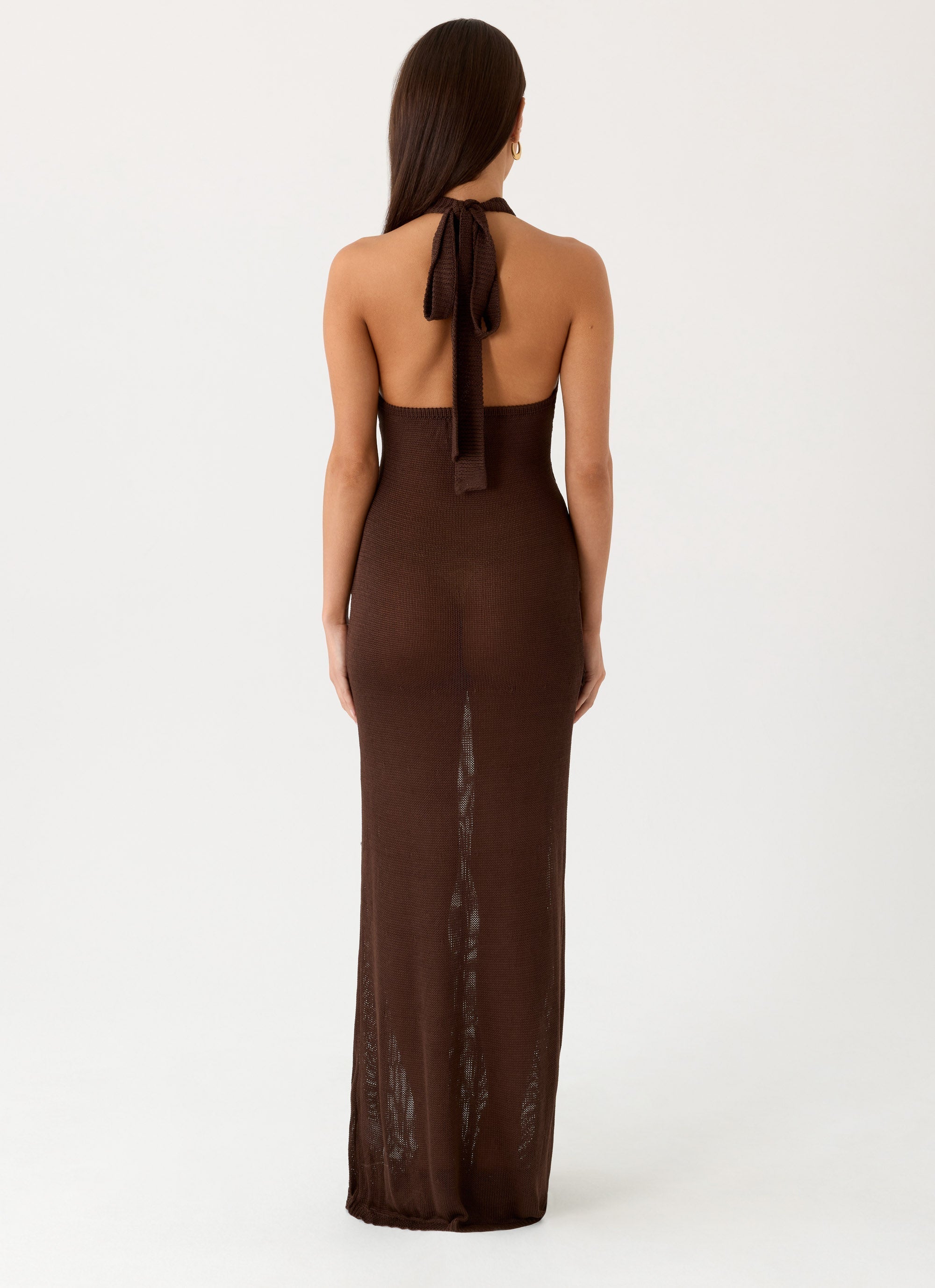 Saoirse Knit Maxi Dress - Chocolate