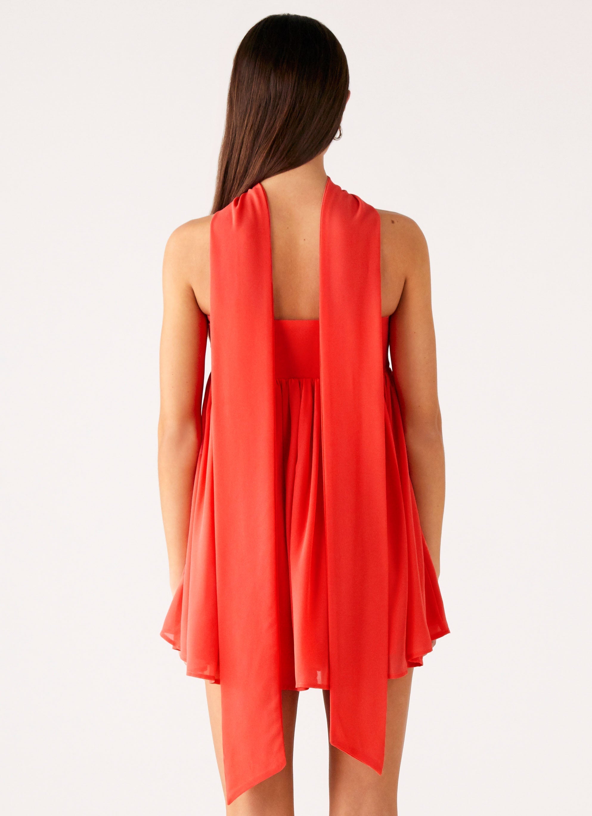 Saturn Mini Dress - Coral